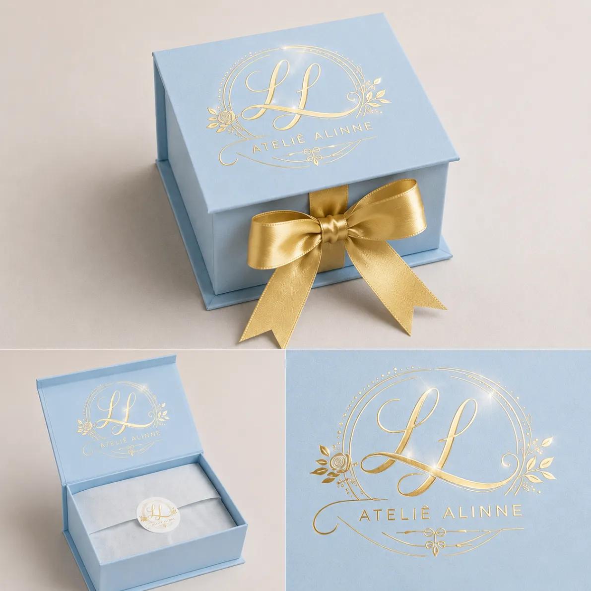 Caixa Cartonada Personalizada – Logo Metalizado e Hot Stamping - Variação 1