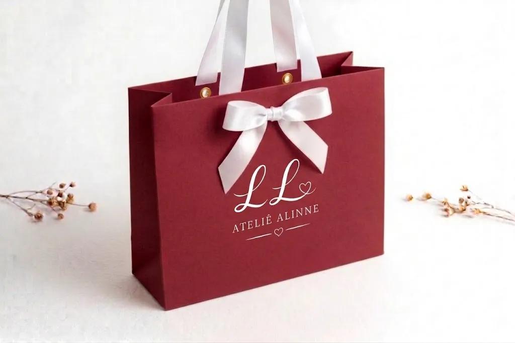 Sacola de Papel Colorida Personalizada – Impressão Padrão - Variação 4