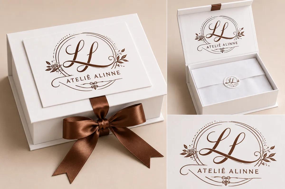 Caixa Cartonada Personalizada – Logo e Impressão Simples - Variação 2