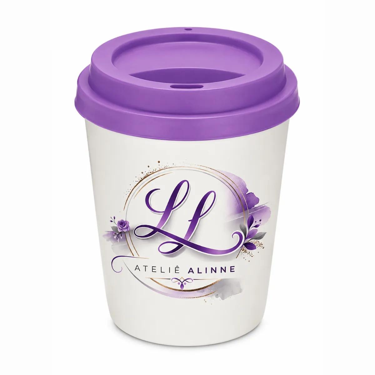 Copo Personalizado 250 ml com Tampa - Imagem 1