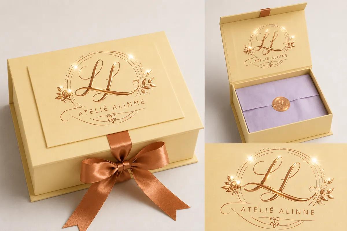 Caixa Cartonada Personalizada – Logo Metalizado e Hot Stamping - Variação 2