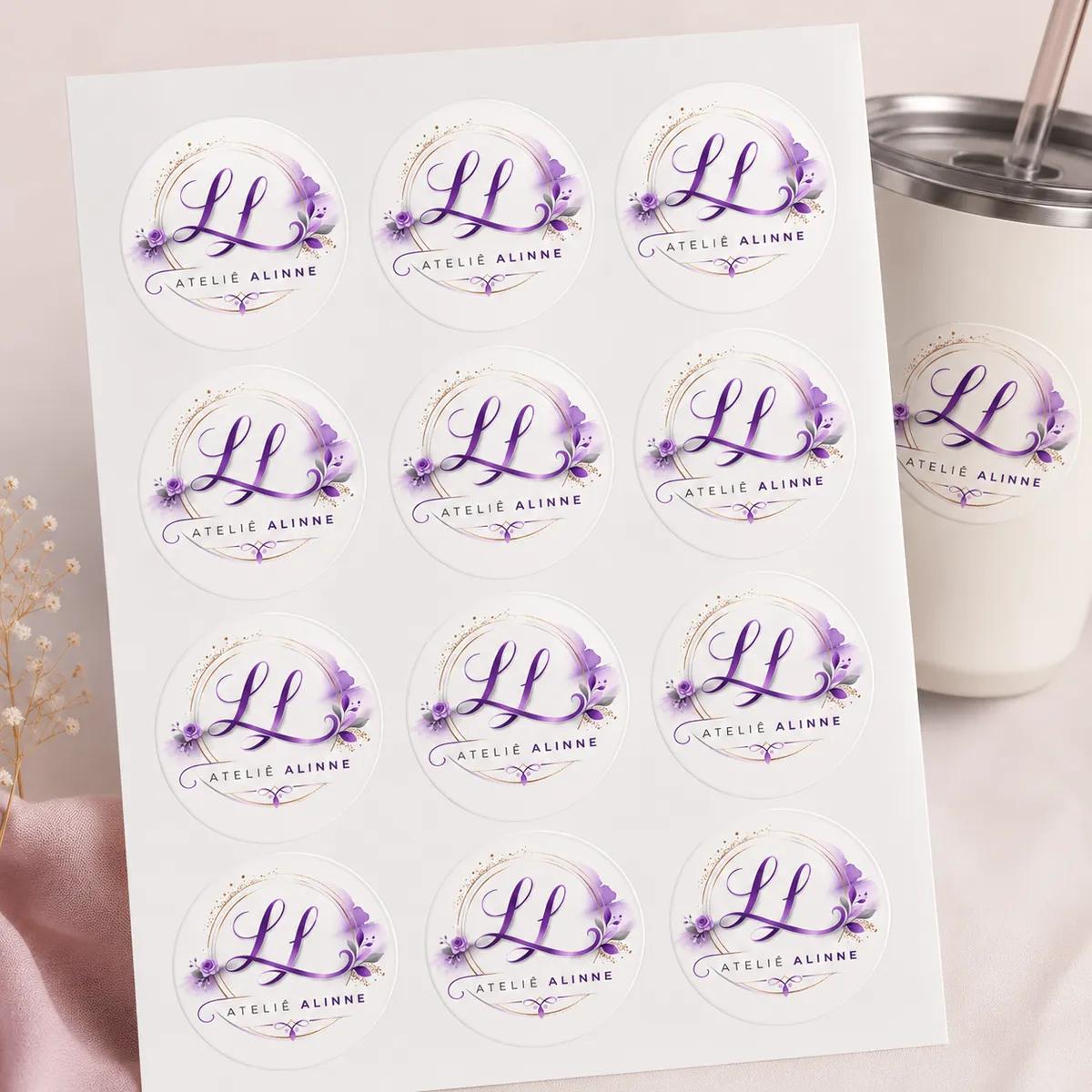 Adesivos Personalizados – Cartela com 30 Unidades - Imagem 1