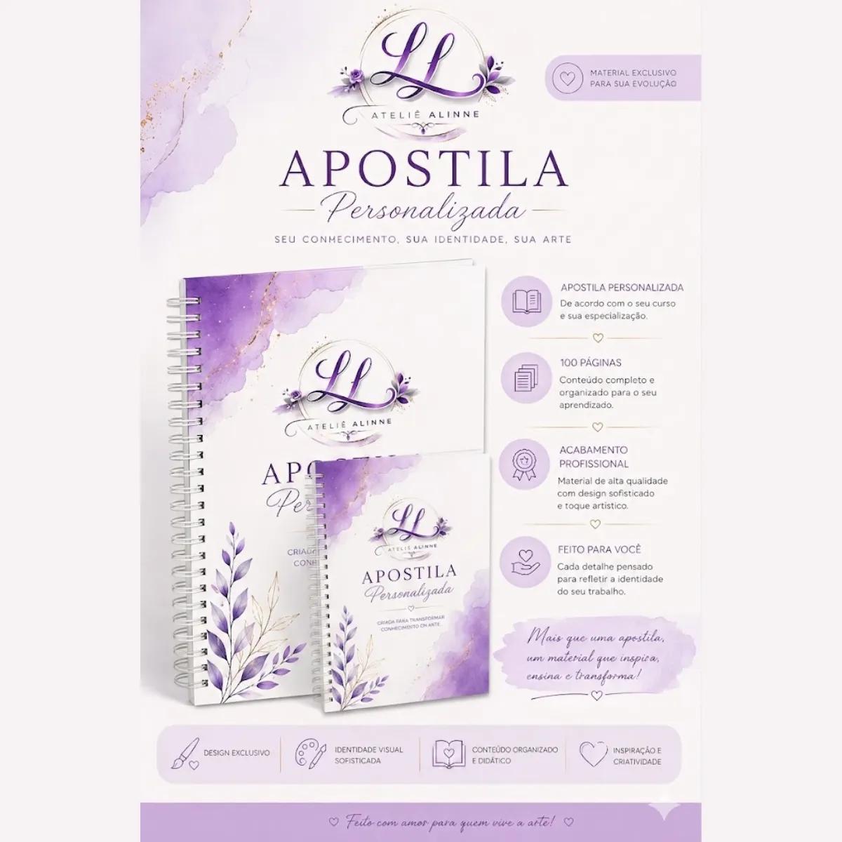 Apostila Personalizada A4 ou A5 – 100 Páginas - Imagem 1